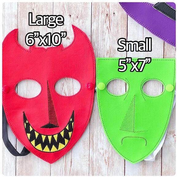 Nightmare Halloween Mask Set Vinyl Masks. Dress up Pretend play Costume Cosplay - Picture 3 of 4